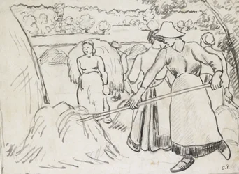 Compositional study of harvesters in a landscape